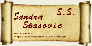 Sandra Spasović vizit kartica